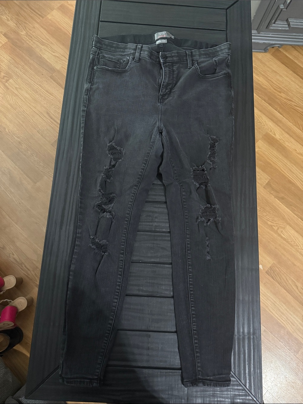 torrid Black Distressed Skinny Jeans